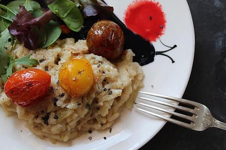 risotto Risotto au gorgonzola et aux tomates cerises