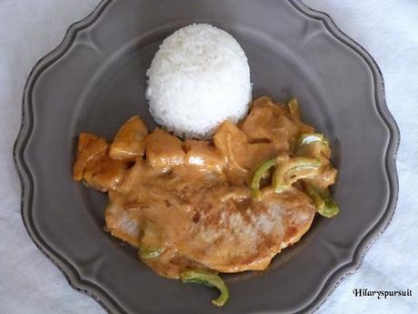 Côte de porc au curry rouge / Red curry pork ribs