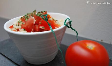 taboulé à la tomate et au chorizo