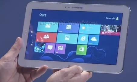 Nouvelle tablette Samsung ATIV Tab 3 sous Windows 8