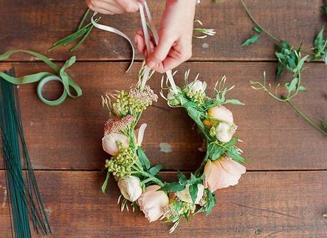 DIY couronne de fleurs fraiches 2