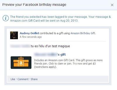 Amazon et Facebook créeront le cadeau social