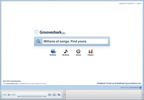 Grooveshark, musique à la demande