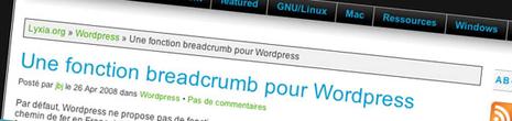 Une fonction breadcrumb pour Wordpress