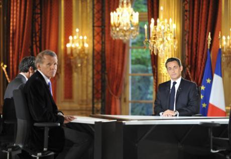 Sarkozy télévision caméléon