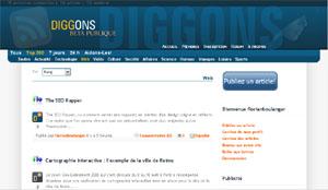 Diggons.com, un nouveau Digg-like