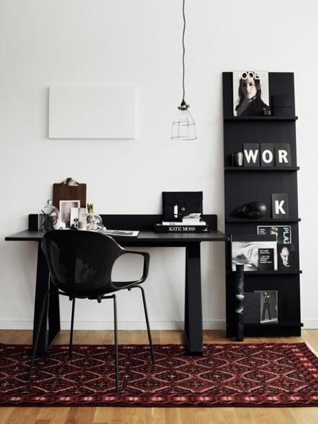 Idées déco : 10 bureaux minimalistes en noir et blanc | www.decocrush.fr