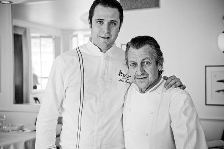 Restaurant Rech Jacques Maximin et Adrien Trouilloud noir et blanc ©pierremonetta