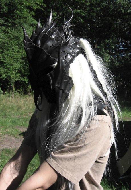 drow heavy helmet by Sharpener Costume de Drow pour un GN plus vrai que nature 