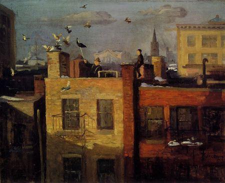 1910 Pigeons oil on canvas 66 x 81 cm
