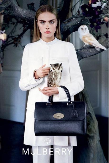 Cara Delevingne égérie Mulberry Automne Hiver 2013-2014