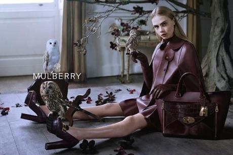 Cara Delevingne pour la nouvelle campagne Mulberry...