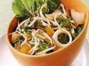 Salade légumes, chou chinois pousses bambou