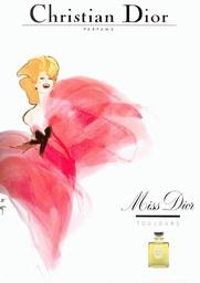 rené gruau illustration affiche parfum dior miss vanessa lekpa