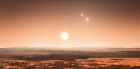 Le système Glies 667 est composé d'un triplé d'étoile. ESO/M. Kornmesser