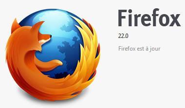 Firefox désormais disponible en version 22