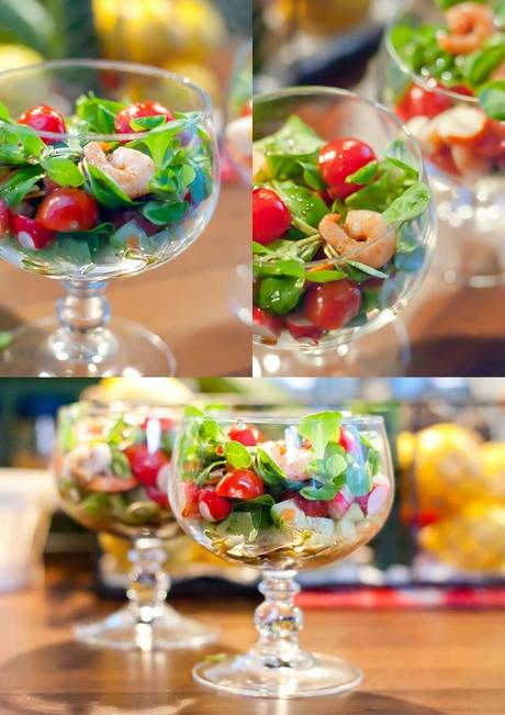 Salade crudités crevettes & surimi