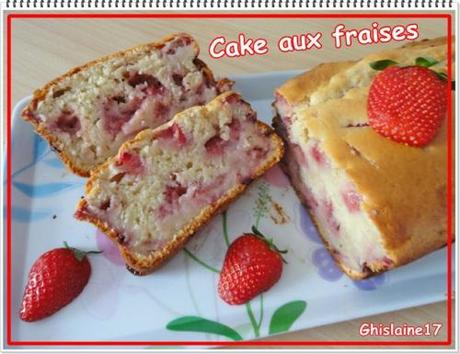 Cake aux fraises