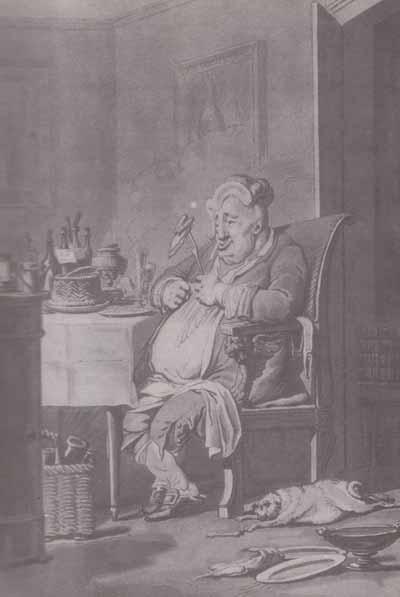 Le gastronome affamé d'après Debucourt