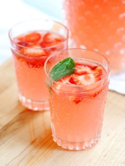 cocktail brunch fraise basilic