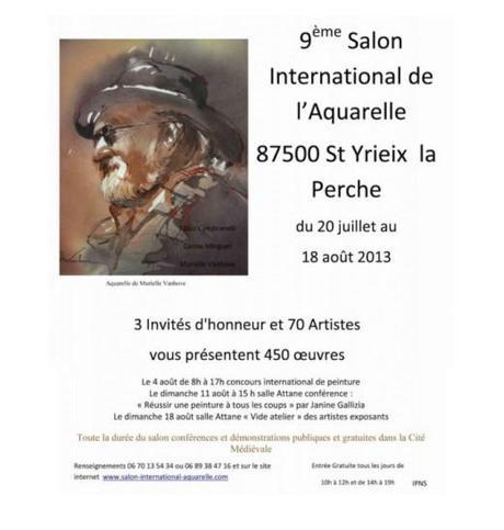 Salon d’aquarelle de Saint-Yrieix-la-Perche 2013