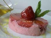 Mousse fraises nappées menthe