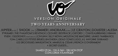 Le samedi 29 Juin, le collectif Version Orginale, agitateurs les plus décalés de la nuit parisienne, fête son 2ème anniversaire !