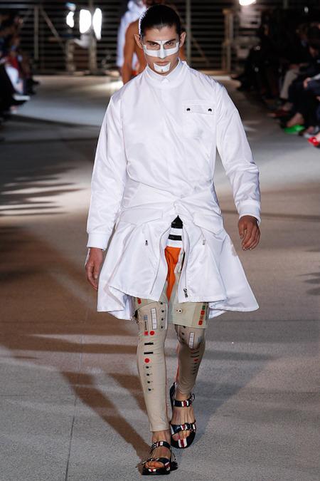 La défilé Givenchy homme pour l'été 2014...