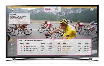 Tour de france tv augmentée