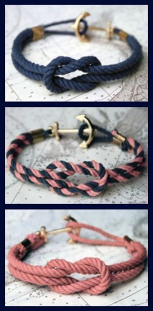 diy nautical rope bracelet