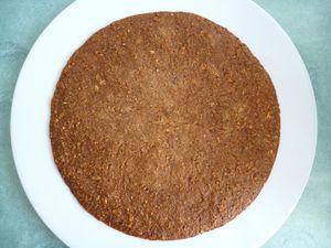 cookie géant hyperprotéiné multicéréales au café, au son d'avoine et aux graines de lin (sans sucre ni beurre ni oeufs) P1040598