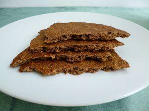 cookie géant hyperprotéiné multicéréales au café, au son d'avoine et aux graines de lin (sans sucre ni beurre ni oeufs) P1040620