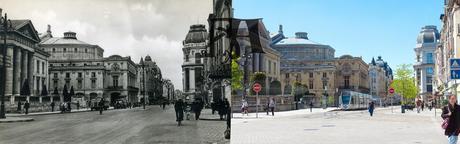 La place du Théatre vers la rue de Vesle