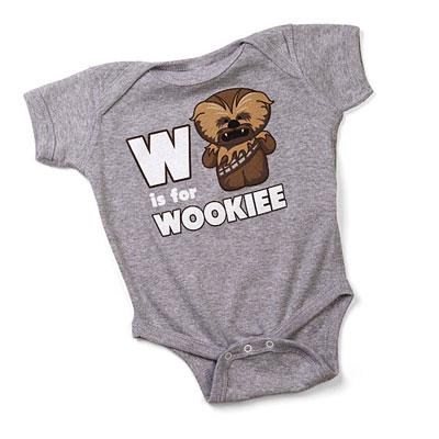 Bodies bébés Star Wars, Wookiee, Chewbacca, en vente sur ThinkGeek