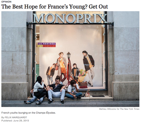Le New York Times conseille aux jeunes de quitter la France