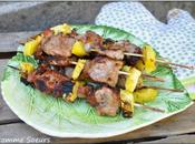 Brochettes filet mignon l'ananas