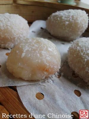 Perles de coco aux abricots et Atlier 750 gr  甜杏糯米糍