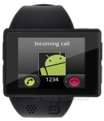 Androidly, une montre connectée sous Android