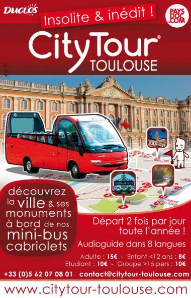 Nouveau! Découvrez le CITYTOUR Toulouse!