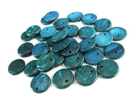 Perles en bois de coco... nouveautés colorées pour la confection de bijoux