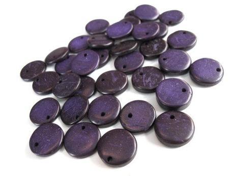 Perles en bois de coco... nouveautés colorées pour la confection de bijoux