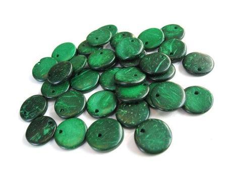 Perles en bois de coco... nouveautés colorées pour la confection de bijoux