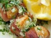 Brochette Saint-Jacques bacon persillade