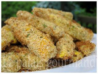 Courgettes en bâtonnets épicées