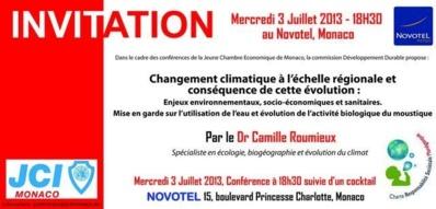 Conférence à propos du changement climatique Conférence à propos du changement climatique