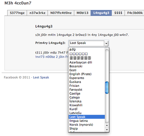 Le Leet Speak, un language geek