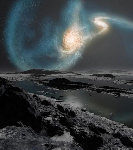 La fusion de notre galaxie et de celle d'Andromède