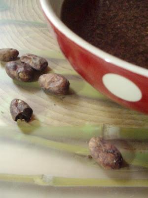 Un chocolat chaud à la fève de cacao moulue maison