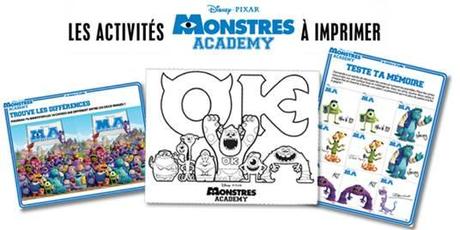 Monstres Academy : une nouvelle affiche pour les vacances et des activités à télécharger !‏