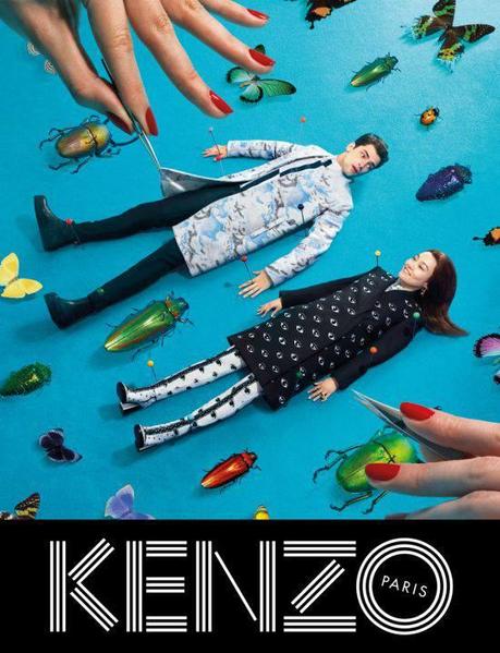 La nouvelle campagne Kenzo pour l'hiver prochain, drôle, fun, pop et arty...